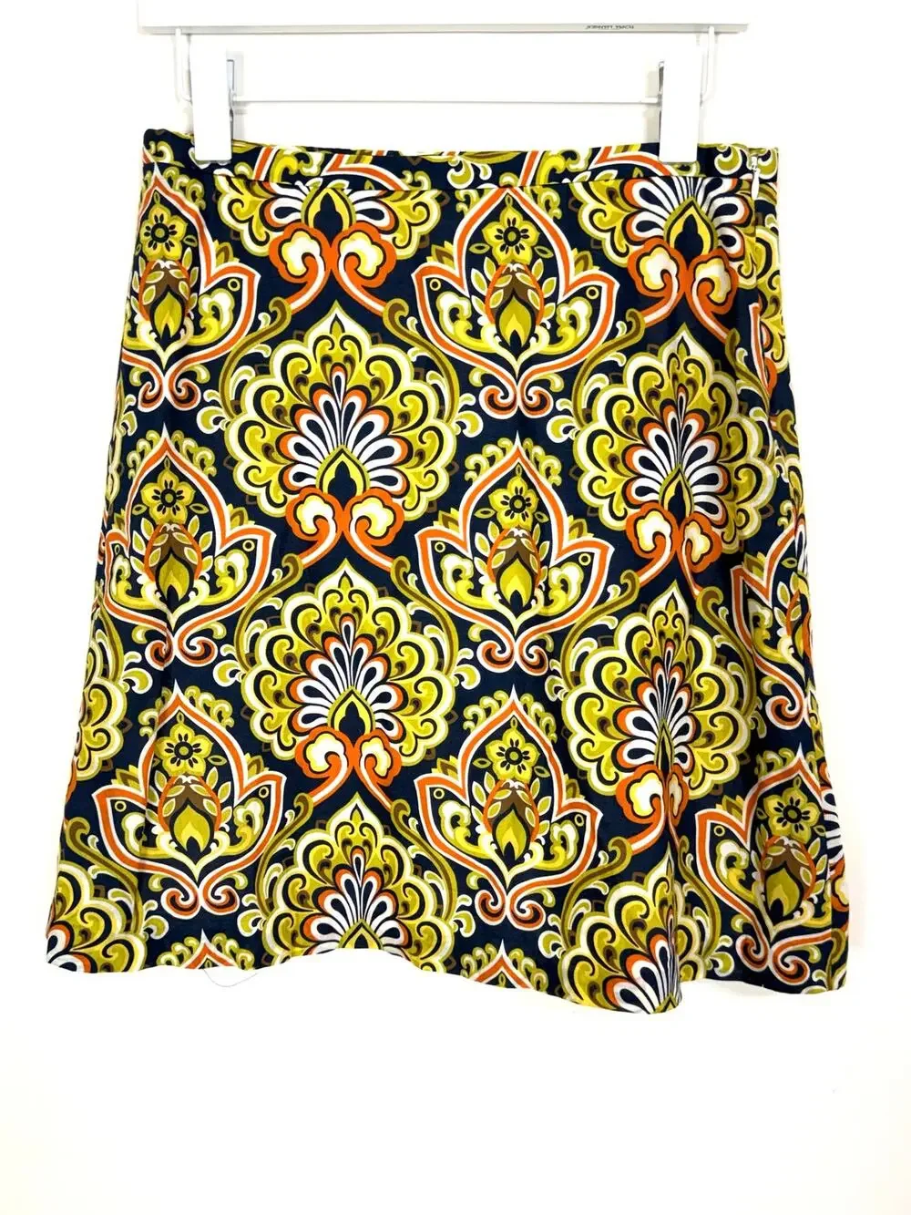 J. Crew Printed A-line Cotton Skirt